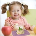 thumbnail image 4 of Placa De Succión De Silicona Para Bebé, Mantel Individual Dividido Con Alimentación Automática, Seguro Para Reducir Derrames Con 4 Correas De Juguete Para Niños, 4 of 7