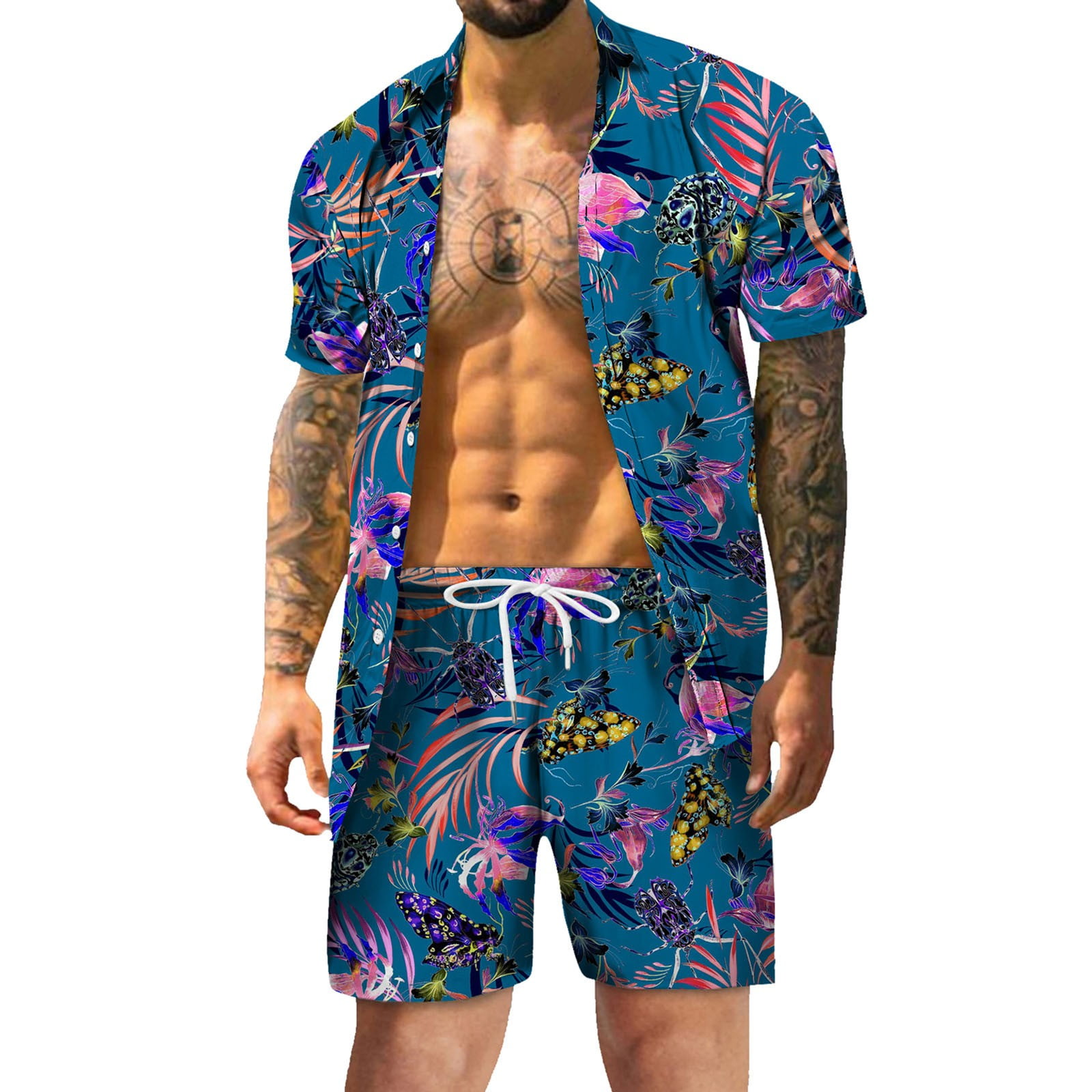 Mens Bathing Suits American Mens Walking Suit Mens Spring Summer Casual