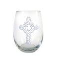 thumbnail image 1 of Lyoncraft SWCR02 18 oz Celtic Cross Engraved Stemless Wine Glass, 1 of 1