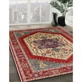thumbnail image 3 of Ahgly Company Machine Washable Indoor Rectangle Industrial Modern Red Area Rugs, 3' x 5', 3 of 7