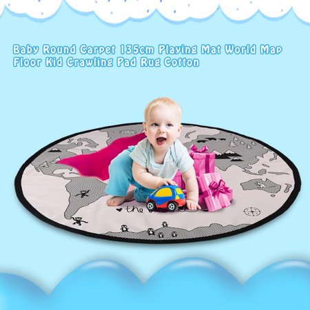 Tapis De Jeu Pour Bebe Lhcer Tapis De Jeu Pour Bebe Rond De 135 Cm Carte Du Monde Tapis De Sol Pour Enfant Tapis De Jeu Pour Bebe Walmart Canada