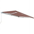 thumbnail image 3 of ALEKO 16' x 10' Retractable Motorized Patio Awning, Multi Striped Red Color, 3 of 7