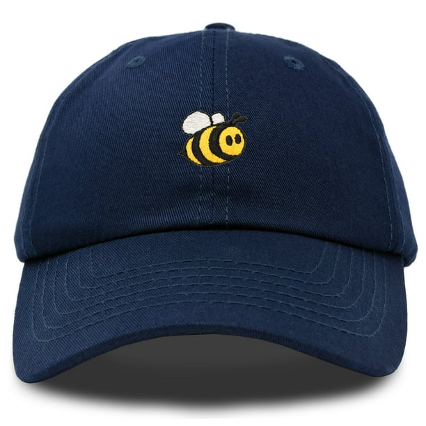 DALIX Bumble Bee Baseball Cap Dad Hat Embroidered Womens Girls in Navy ...