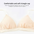 thumbnail image 4 of IROINNID Women's Bras Triangle Bralette Solid Lace No Steel Ring Thin Cup Girl Comfortable Underwear, 4 of 6