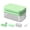 Green, variant on Ice Ball Press Mold, 28-Cavity Flexible Silicone Ice Block Tray with Press Pin Board, Lid, and Ice Shovel, 23 x 14 x 10 cm