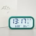thumbnail image 2 of Lksixu Scandinavian Style 170 ° Wide Angle Display LCD Screen Electronic Clock, Alarm Clock Week Date Temperature Display With Luminous (Battery Models) Electronic Clock Electronics for Home Office, 2 of 7