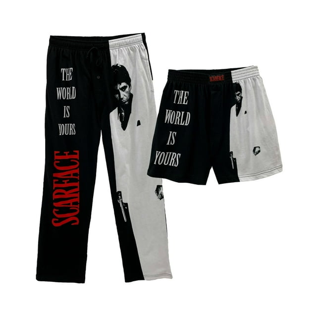 Ensemble de Bas de Pyjama et de Boxeurs pour Hommes Scarface