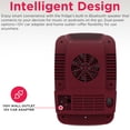 thumbnail image 5 of Frigidaire 6 Can Mini Cooler with Bluetooth Speaker, 4 Liter Personal Fridge with AC/DC Adapter, Merlot, 5 of 10