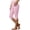 Pink-Pants for Women, variant on Hilenly Womens Split Capri Leggings High Waisted Knee Length Shorts Stretchy Slim Fit Capris Yoga Leggings