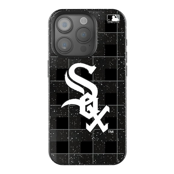 Keyscaper Chicago White Sox Plaid Bling iPhone Case