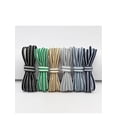 thumbnail image 4 of INSPIRE CHIC Oval Laces Two Colored Textured Stripes Shoe Laces for Sneakers 180cm/70.9" Green, 4 of 5