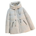thumbnail image 4 of Winter Coats for Women Winter Coat Warm Thermal Insulated Hooded Jacket With Slim Fit Waist For Cold Weather Windproof Outdoor Activities Casual Fashion Winter Jackets for Women, 4 of 5