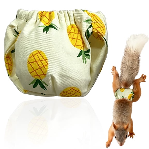 Reusable Adjustable Small Animal Diaper Pants, Washable Indoor Pet Nappies for Hamsters, Bunnies, Sugar Gliders, Ferrets & Squirrels
