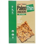 Julian Bakery, Paleo Thin Crackers, Salt & Pepper, 8.4 oz Pack of 3