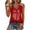 Red, variant on Womens 250th Anniversary Usa Shirt Patriotic V‑Neck Sleeveless 250 Anniversary USA Flag Tank Tops Black L