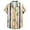 Khaki, variant on Njoeus T Shirts Men Big & Tall Tops Men's Leaf Printed Hawaiian Beach Shirt Casual Lightweight Short Sleeve Button Up Tops Summer T Shirts Blouse Mens White Tee Shirts