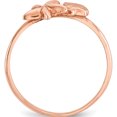 thumbnail image 3 of 14K Rose Gold Polished Shell & Starfish Ring (Size 7) Made In United States k5760, 3 of 6