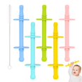 thumbnail image 1 of Teether Tube, pajita masticable, juguete Fu Store para bebés de 3 a 12 meses, 1 of 6