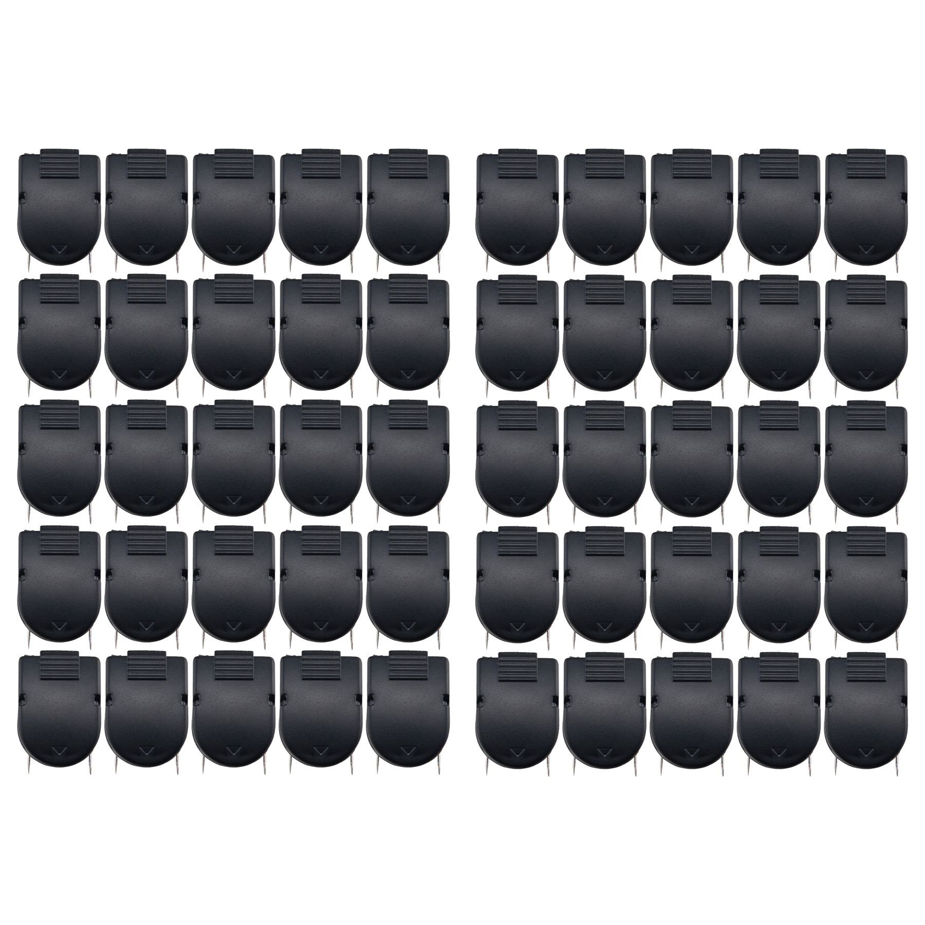 Advantus Fabric Panel Wall Clips, Standard Size, Black, 50 Count