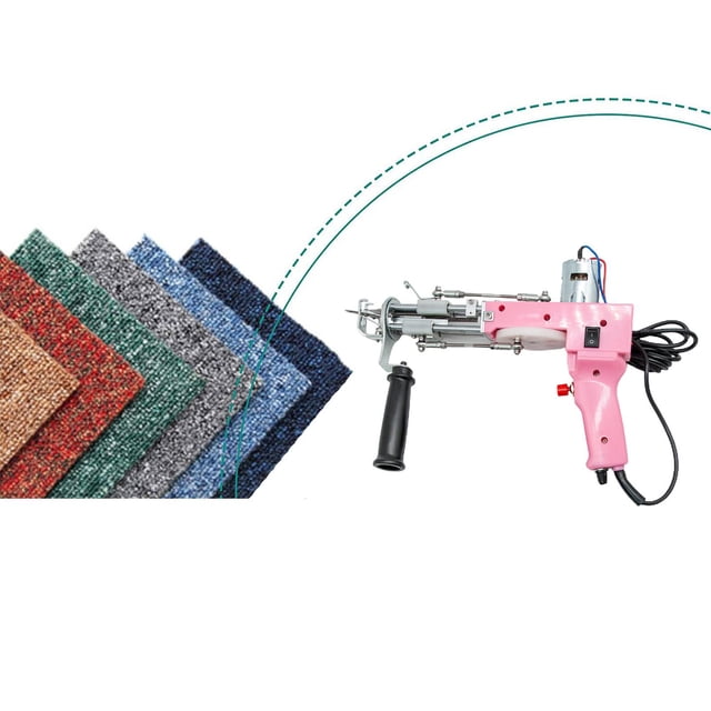 Alfombra Eléctrica Pistola Corte Tejido Flocado Máquina Herramienta De Mano Macarena Mechones de alfombras eléctricas