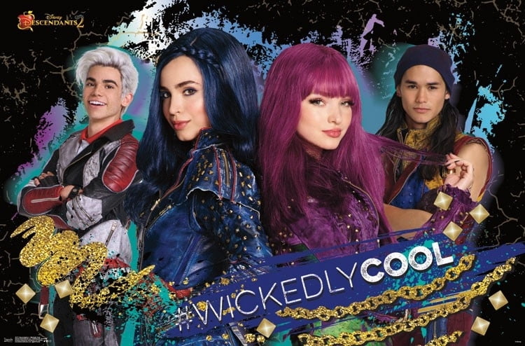 Descendants 2 - Wickedly Cool Poster Print (34 x 22) - Walmart.com ...