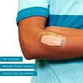thumbnail image 3 of Nexcare Waterproof Clear Breathable Bandages Assorted Sizes, 50 ct, 3 of 7