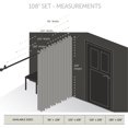 thumbnail image 4 of Premium Soft Touch Curtain Panel - 120" x 108" 1 Panel - Chocolate, 4 of 4