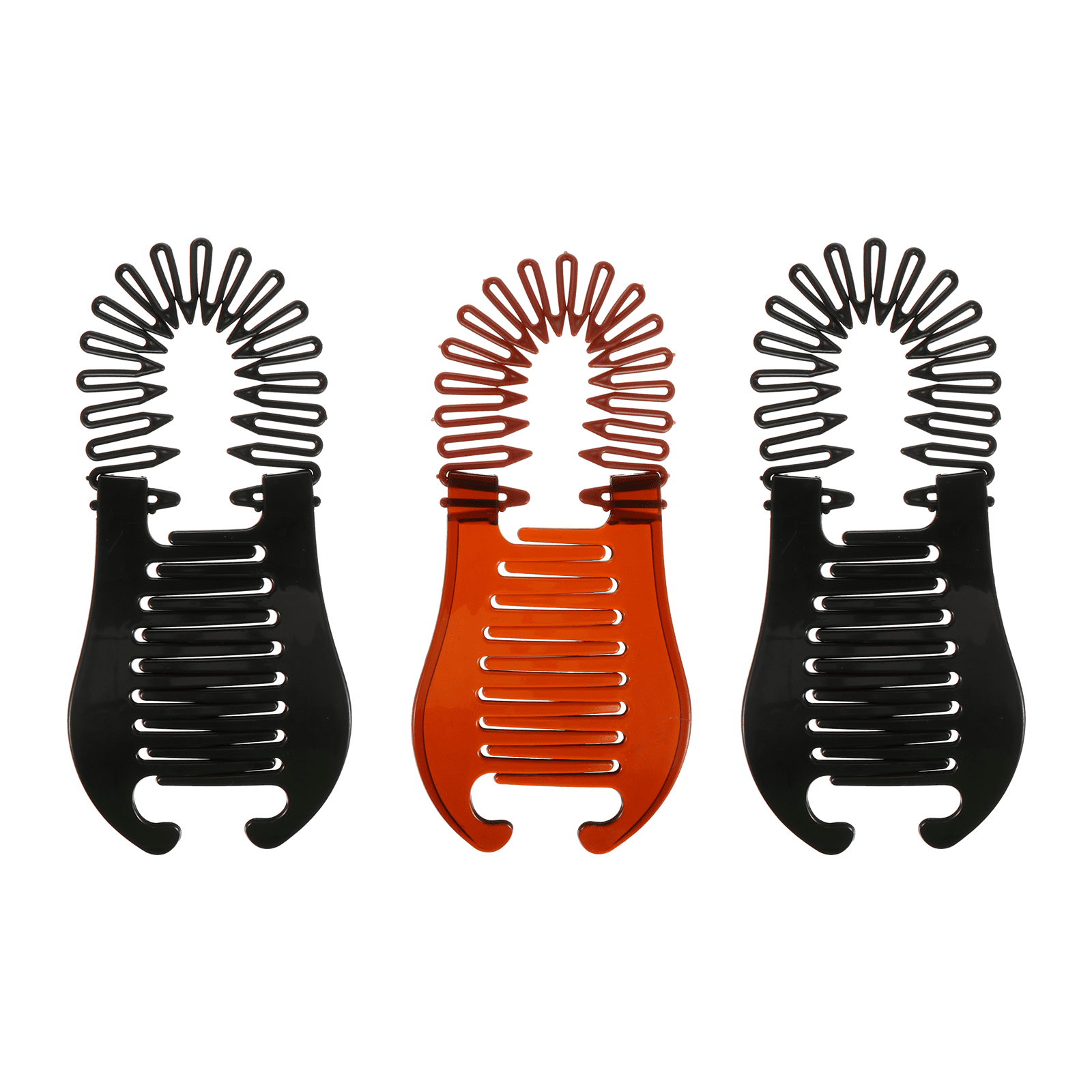 Hair Banana Clips Interlocking Comb Clip Combs Clamp Clincher Flexible
