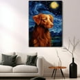 thumbnail image 5 of Nova Scotia Duck Tolling Retriever Dog Canvas Wall Art - Starry Night Van Gogh Dog Canvas Print Dog Sayings Painting Home Office Wall Decor Framed Dog Lover Gift, 5 of 6