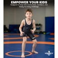 thumbnail image 4 of Exxact Sports Plain Youth Wrestling Singlet For Boys, Premium Powerlifting Singlet, Kids Wrestling Singlets For Training - (Black, Y2XS), 4 of 7