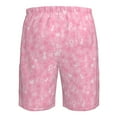 thumbnail image 6 of Wukai Breast Cancer Awareness Print Beach Trunks with Compression Liner Swimsuit Quick Dry Beach Sports Shorts with Pocket-3X-Large, 6 of 8