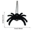 thumbnail image 3 of 6-Pack Halloween Spider Decoration with Flocking Web, Hanging Party Prop with Colorful Eyes, Indoor Outdoor Creepy Crawler Decor - A, 3 of 4