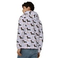 thumbnail image 4 of Honeii Dachshund Dog Print Hoodies for Men, Pullover & Full Zip, Breathable Zip up Hoodie, Sweatshirt-3X-Large, 4 of 5
