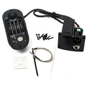 4 Band A-4T EQ Folk Guitar Preamp Equalizer Piezo Pickup with LCD Tuner 10cm