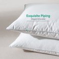 thumbnail image 4 of hree Geese Goose Feather Down Pillows Cotton, 2 Piece, 4 of 6