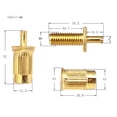 thumbnail image 6 of Tune-O-Matic Bridge Roller Saddle with Screws Adjustable For LP EPI Electric Guitar Instruments Guitar Gadgets Tool, 6 of 8