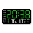 thumbnail image 1 of Digital Wall Clock, LED Screen Electronic Alarm Clock With Adjustable Brightness, Multi Functional Display 12/24H Table Clock, Wall Decoration Clock, 1 of 8