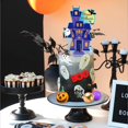 thumbnail image 2 of Juego de 26 decoraciones para tartas de Halloween, &aacute;rbol de casa embrujada, fantasma, murci&eacute;lago, boo, letrero para magdalenas, l&aacute;pida, calabaza, bolas de ara&ntil, 2 of 7