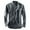 Dark Gray, variant on WREESH Men's Button Down Shirts Zip-Up Long Sleeve Top with Solid Color for Sports and Casual Wear Navy