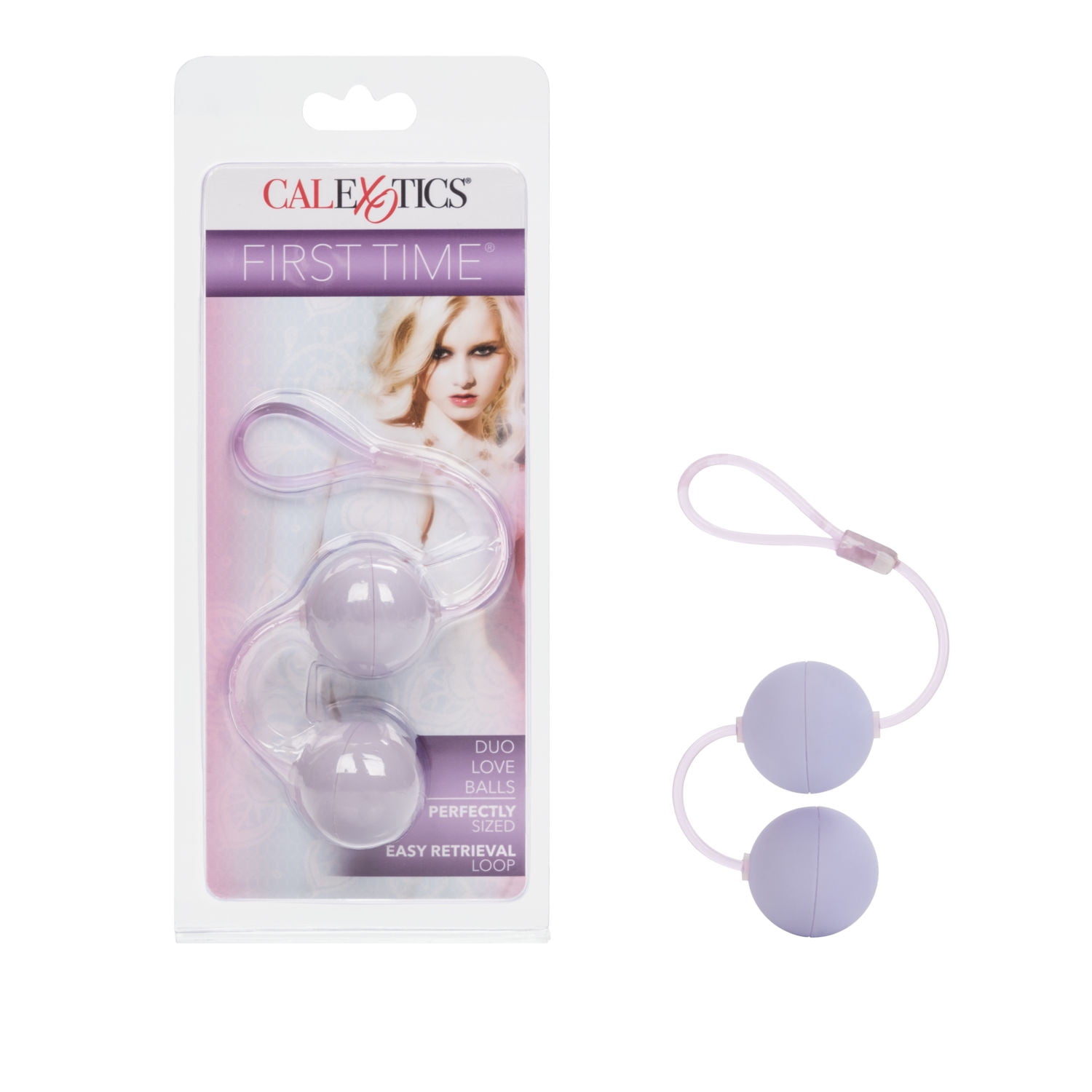 CalExotics First Time Velvet Soft Love Balls Duo Lover - Purple
