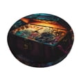 thumbnail image 1 of Disketp Underwater Treasure Chest Funda Redonda para Taburete, Funda de Cojín para Silla de Bar Suave y Elástica-13 inch, 1 of 7