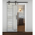thumbnail image 2 of Essencaliy 28in x84in Solid Wood Barn Door, Made-in-USA Farmhouse Interior Sliding Barn Door With 5.25ft Barndoor Hardware Kit (DIY), 2 of 5