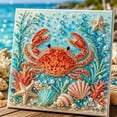 thumbnail image 6 of Ocean Theme Pearl Art DIY Kit, Crab DIY Pearl Painting Set, Sparkling Coastal Wall Decoration with Crab Diamond Pearl Art for Beach Enthusiasts, 6 of 7