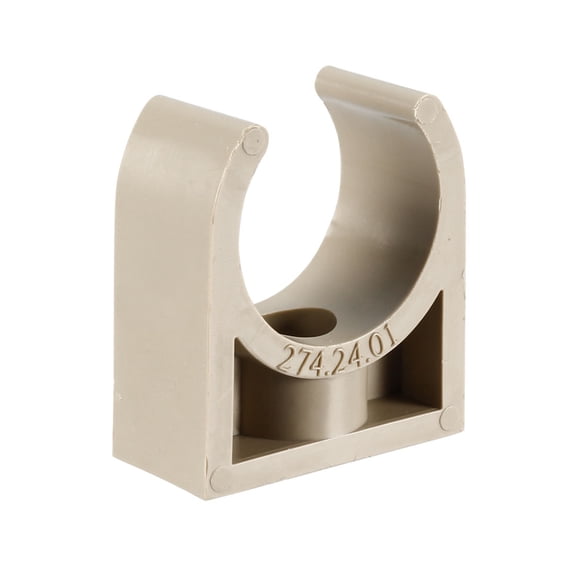 Unique Bargains 25mm Diameter PPR Tube Pipe Clamps Clips Connectors Gray 10Pcs