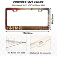 thumbnail image 2 of GZHJMY Autumn Eiffel Tower License Plate Frames 2 Pack Aluminum License Plate Holder Universal Car License Plate Covers with Screw Caps Decorative, 2 of 6