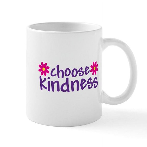 CafePress - Choose Kindness Mugs - 11 oz Ceramic Mug - Novelty Coffee Tea Cup