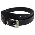 thumbnail image 6 of Men's Genuine Full Grain Leather Black Casual Dress Belt with Removable Buckle, 6 of 9