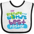 thumbnail image 3 of Inktastic Grandpa Worlds Best Pastor Boys or Girls Baby Bib, 3 of 4