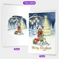 thumbnail image 2 of Merry Christmas Dalmatian Snowy Winter with Gifts Tree Decorations 5x7in Folded Greeting Card Dog Lover Single Note Card with Envelope - 12020, 2 of 5