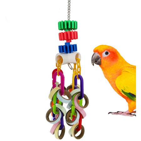 Kewkont Natural Wood Mango Chew Parrot Toys For